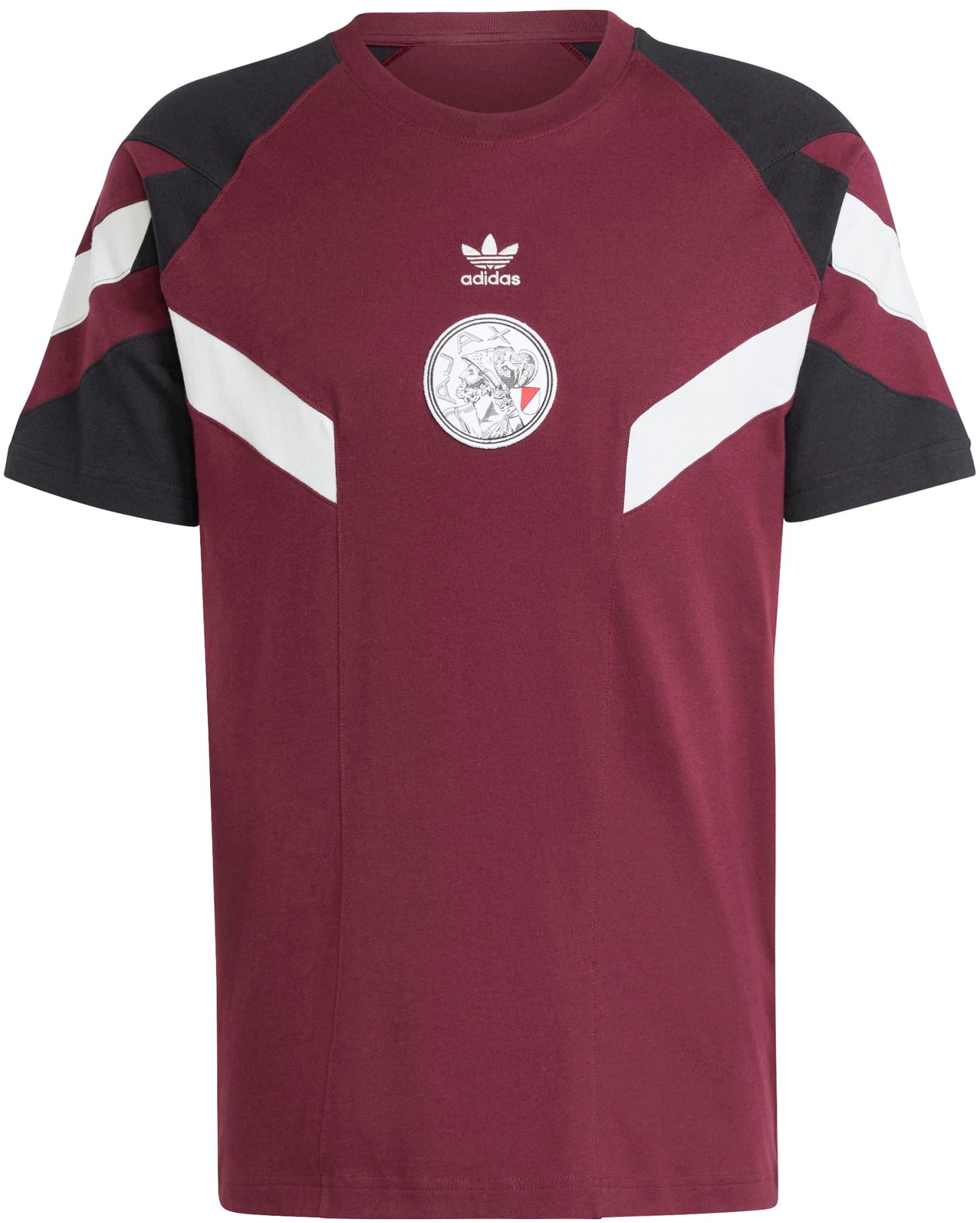 Тениска adidas Originals AJAX OG TEE Бургунди | is6516, 1