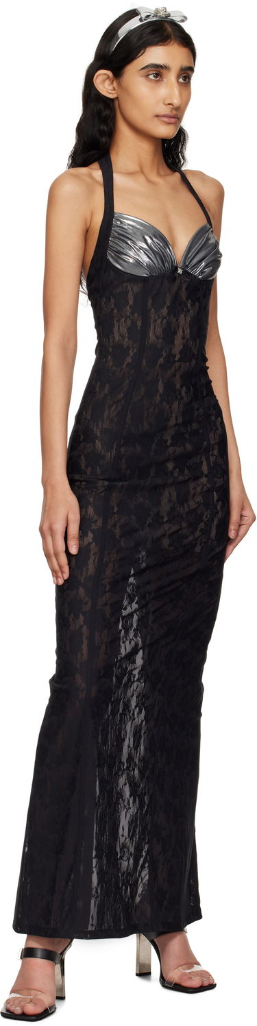 Pокля MISBHV MISBHV Stella Lace Maxi Dress Черно | 250W808, 3