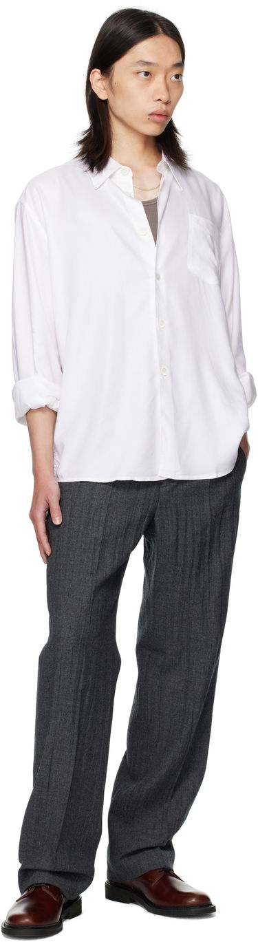 Риза OUR LEGACY Our Legacy Beyond Button-Up Shirt Бяло | M4252BSW, 4