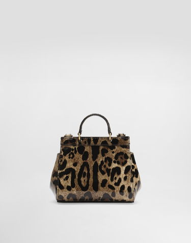 Дамска чанта Dolce & Gabbana Dolce & Gabbana Mini Sicily Polished Calfskin Animal Print Bag Многоцветен | EB0003AM568HA93M, 3