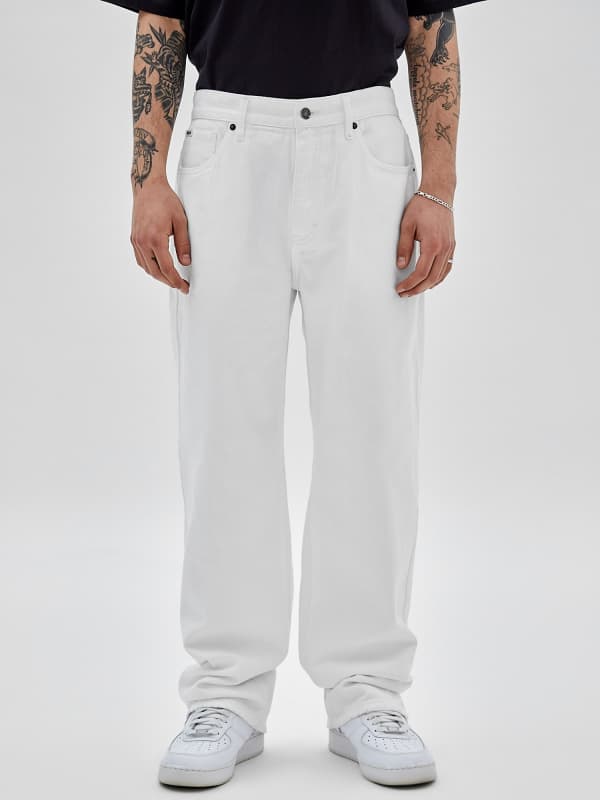 Панталони и дънки GUESS Relaxed Fit Denim Бяло | M3GG51D4SB0, 0