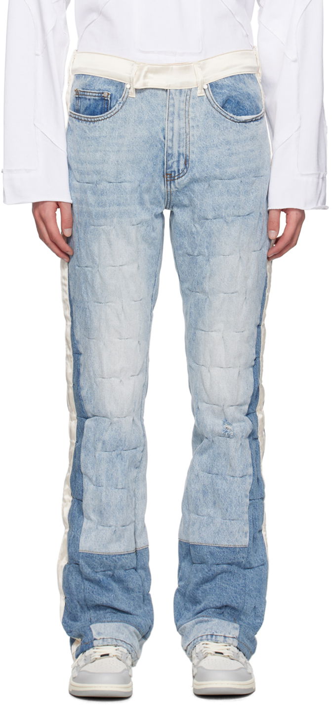 Дънки Who Decides War Gathered Tuxedo Jeans Синьо | 1120710008SS24