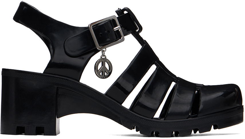 Дънки Moschino Moschino Jeans Jelly Heeled Sandals Черно | 3213 3289, 0