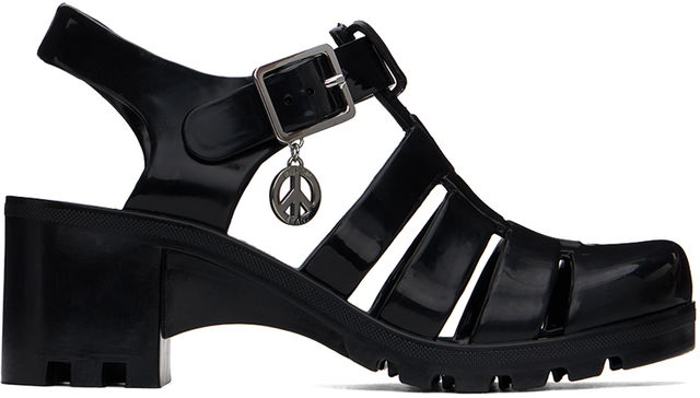 Moschino Jeans Jelly Heeled Sandals