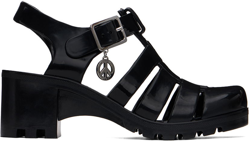 Дънки Moschino Moschino Jeans Jelly Heeled Sandals Черно | 3213 3289