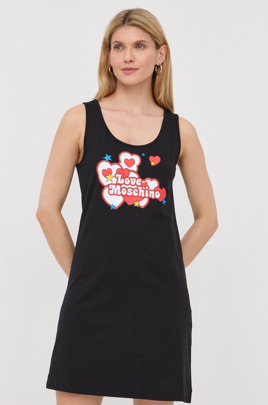 Pокля Moschino Cotton Dress Черно | W.5.C28.03.M.3876, 0