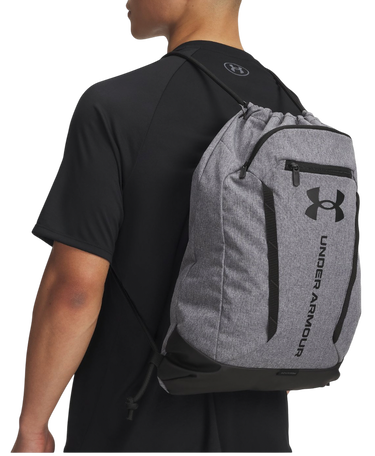 Раница Under Armour Hustle Sackpack with UA Storm Technology and Front Zip Pocket Сиво | 6000519-025, 4