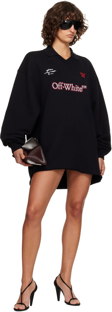 Pокля Off-White Sporty Polo Sweat Minidress Черно | OWDF002F25FLE0011026, 3