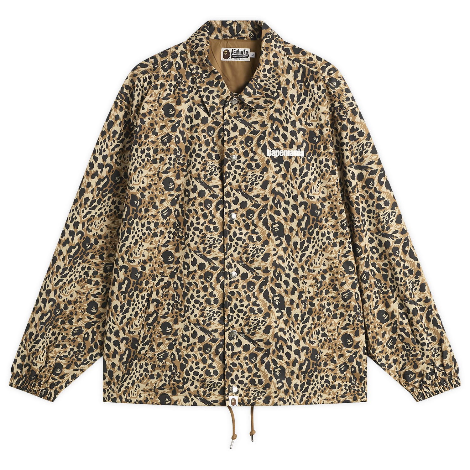 Яке BAPE A Bathing Ape Wild Leopard Coach Jacket Бежово | 001LJL801306M-BEI, 1