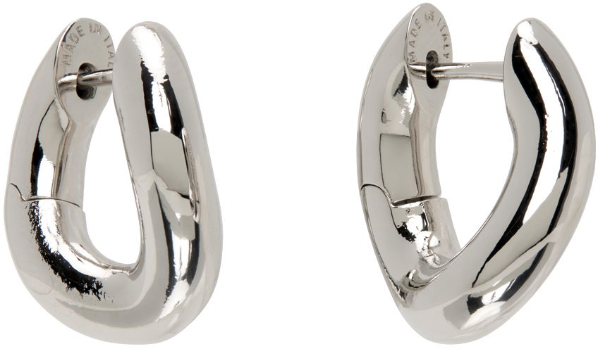 Обеци Balenciaga Loop XXS Earrings Сиво | 656263 TZ99S, 1