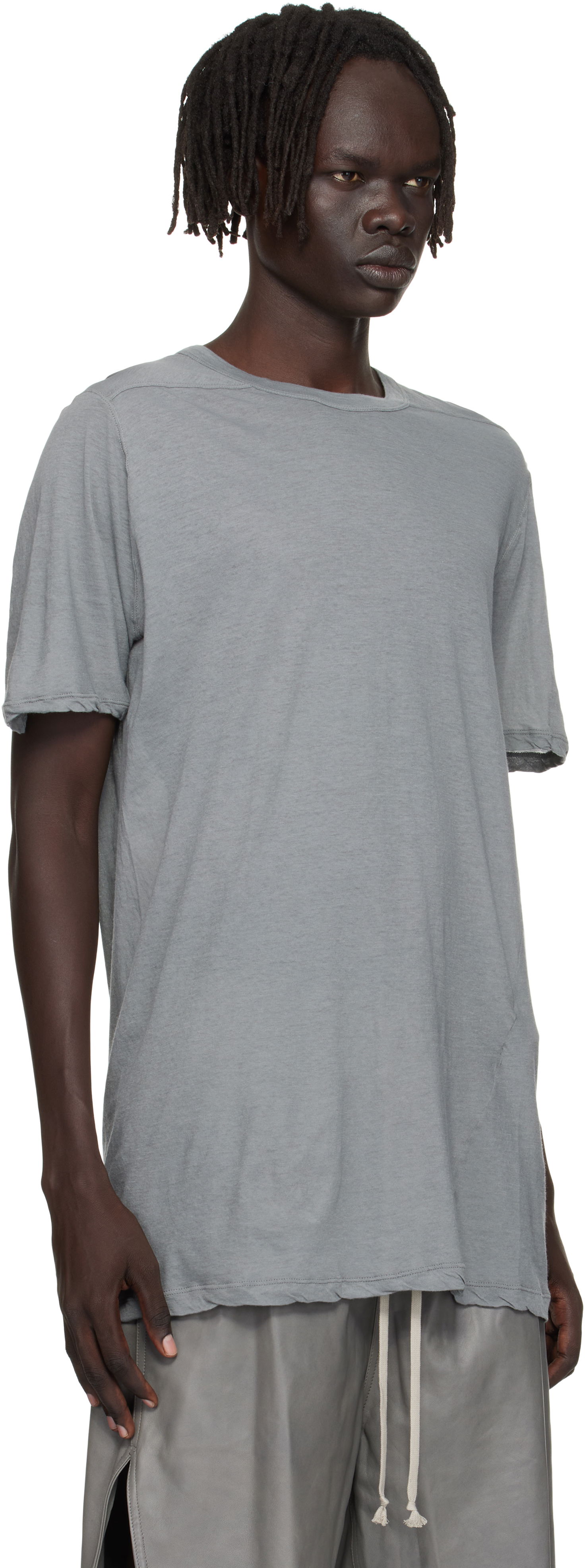 Тениска Rick Owens Rick Owens Concordians Level T-Shirt Сиво | RU02E1264 UC, 1