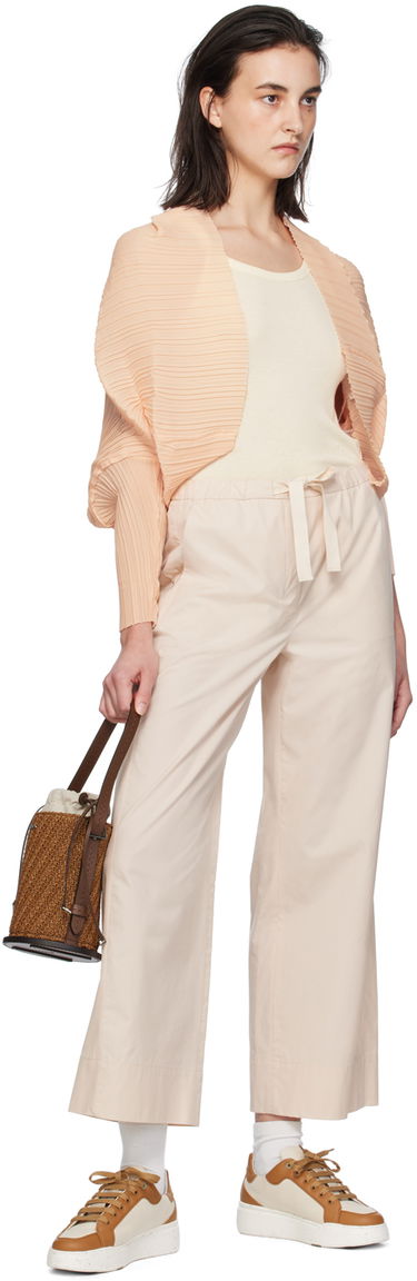 Голяма пазарска чанта Max Mara Archetipo Leather-Trimmed Raffia Bucket Bag Кафяво | 2414511032600, 3