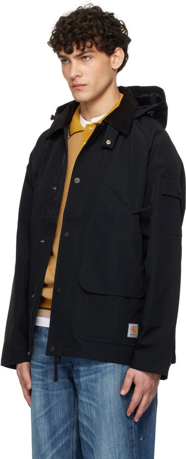 Парка Carhartt WIP Black Hooded Work Jacket Черно | I033871, 3