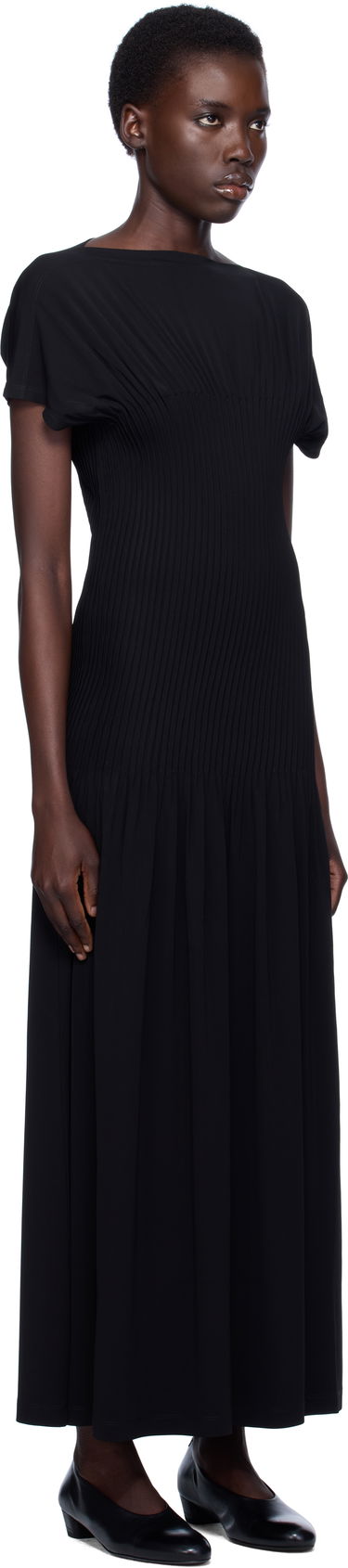 Pокля TOTEME TOTEME Knife-Pleated Jersey Maxi Dress Оранжево
 | 253-WRD0202-FB0162, 4