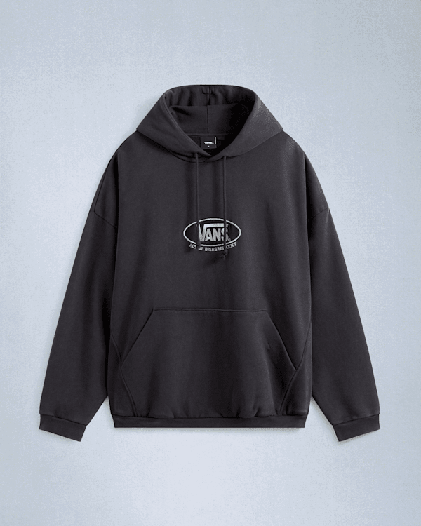 Суитчър Vans Act Of Disagreement Oval Logo Hoodie, Size: XS Черно | VN000RPZEMQ, 0