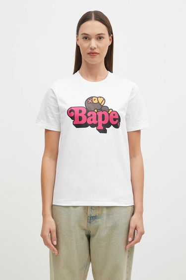 Тениска BAPE Lisa On T-Shirt Бяло | 2K80210115, 0
