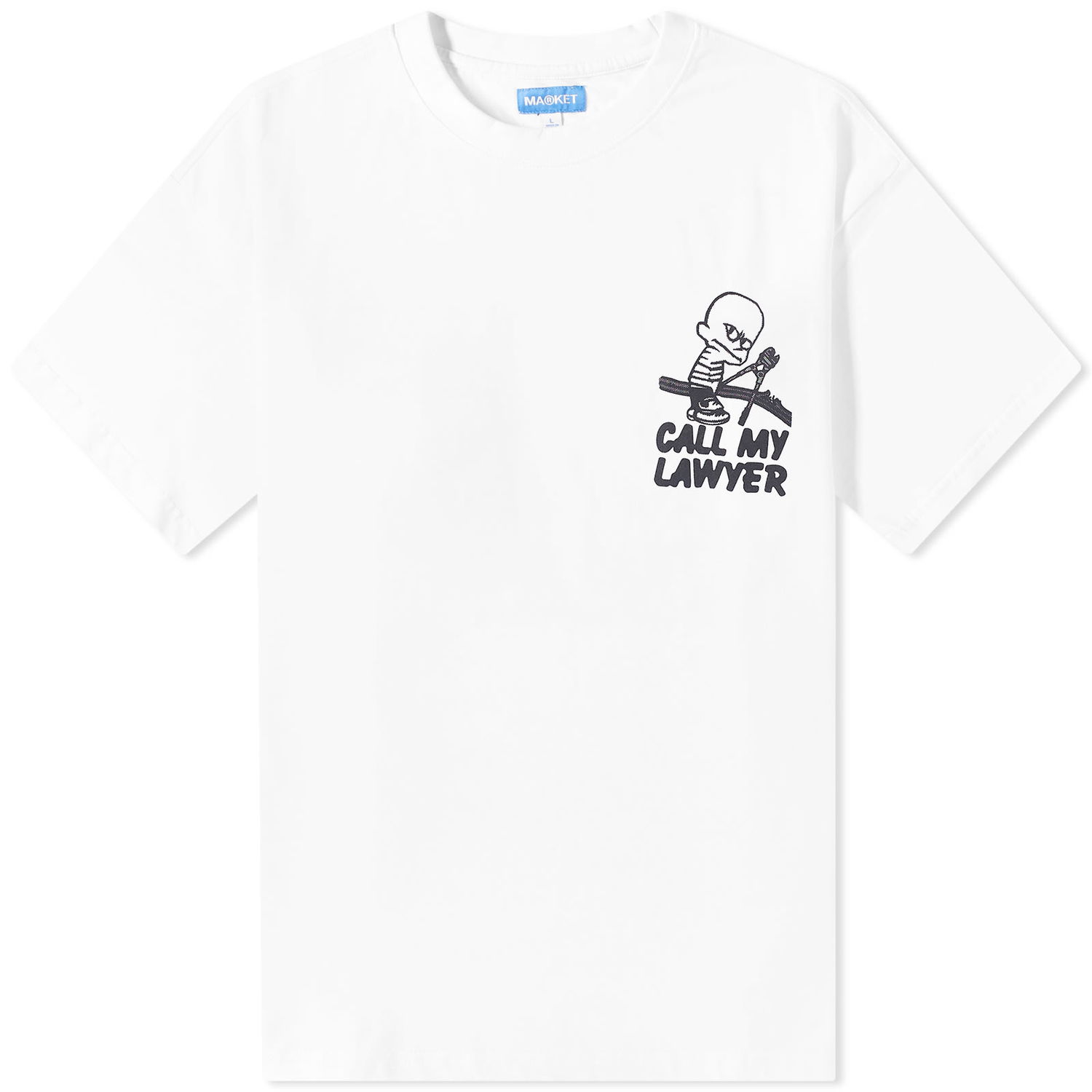 Тениска MARKET Not Guilty T-Shirt Бяло | 399001589-WHT, 0