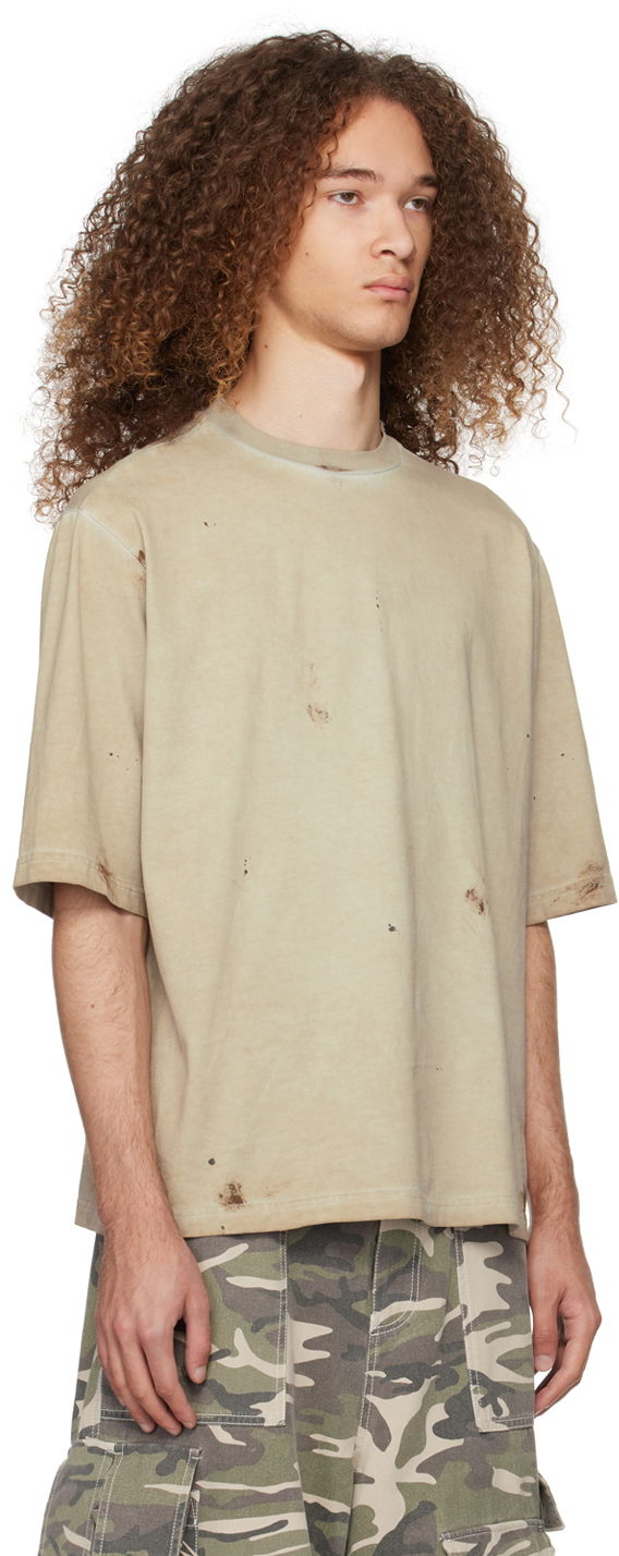 Тениска We11done We11done Faded T-Shirt Зелено | WD-TT0-24-895-U-BG, 1