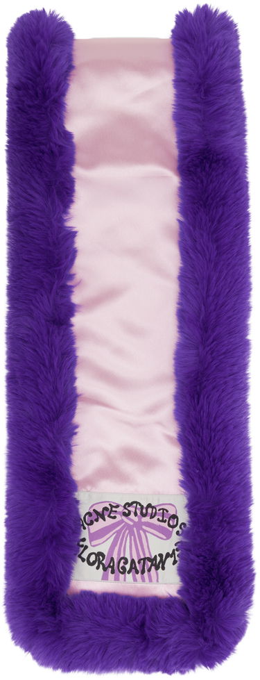 Шал Acne Studios Acne Studios Furry Scarf Лилаво | CA0349-, 1