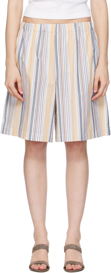 Къси панталони Baserange Baserange Stave Striped Casual Shorts Жълто | SHST-PO-SU25, 0