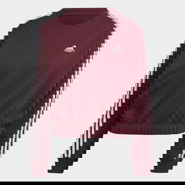 Суитчър adidas Originals Essentials 3-Stripes Crop Top Бургунди | IL3405, 4