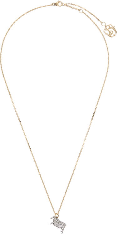 Колие Burberry Burberry Gold-Tone Crystal Sheep Pendant Necklace Металик | 8112029, 0