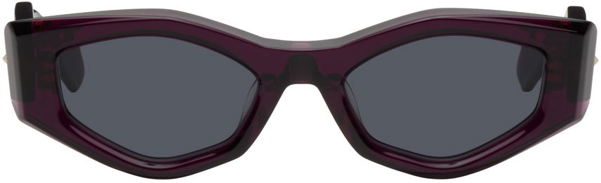 Слънчеви очила Valentino Garavani Purple III Irregular Frame Sunglasses Лилаво | VLS-101B-51, 0