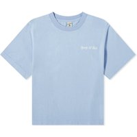 Тениска Sporty & Rich Italic Logo Cropped T-Shirt Синьо | TS886PW, 1