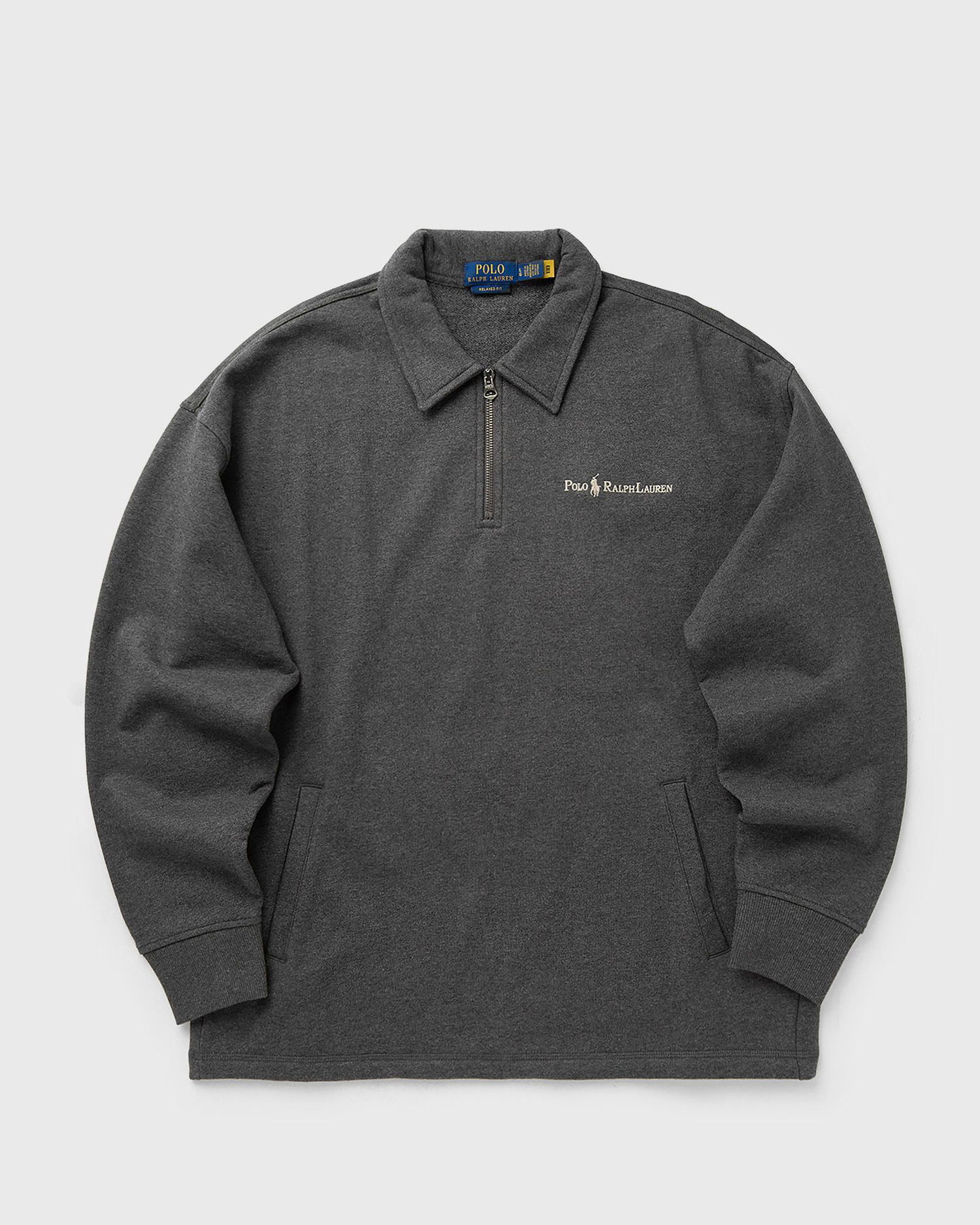 Пуловер Polo by Ralph Lauren Polo Ralph Lauren Relaxed Fit Quarter-Zip Pullover Сиво | 710981477002, 0