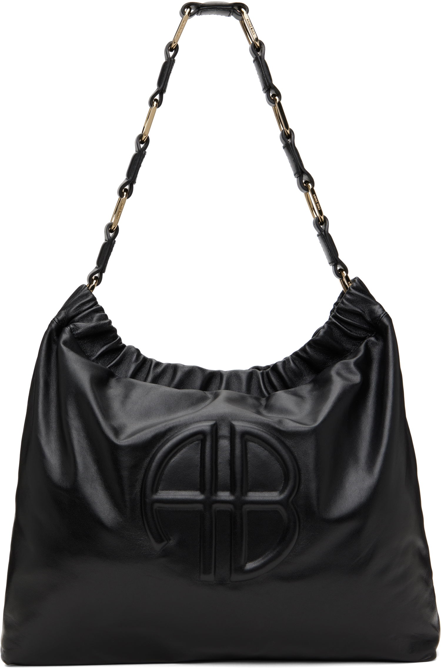 Дамска чанта Anine Bing Kate Leather Shoulder Bag Черно | A-13-3215-000, 0