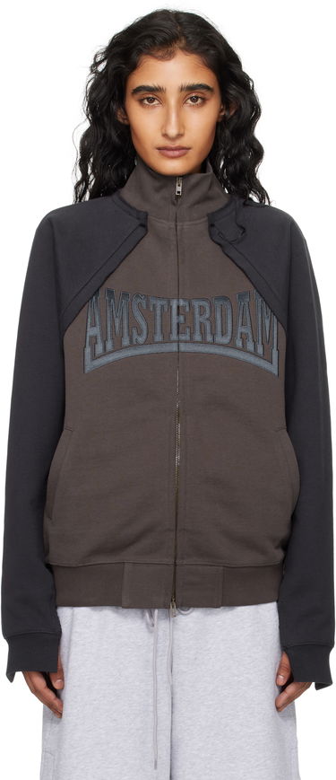 Яке VETEMENTS VETEMENTS Patched Zip-Up Jacket Кафяво | UH76ZU760CB, 0