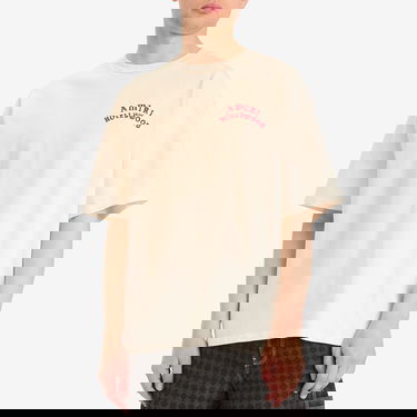 Тениска AMIRI AMIRI Hollywood Oversized T-Shirt, Size Large Бежово | AMJYTE1204-IvoryRed, 2