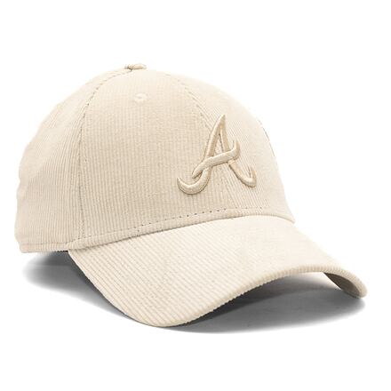 Шапка с козирка New Era 9FORTY MLB Cord Atlanta Braves Stone / Stone One Size Бежово | 60435068