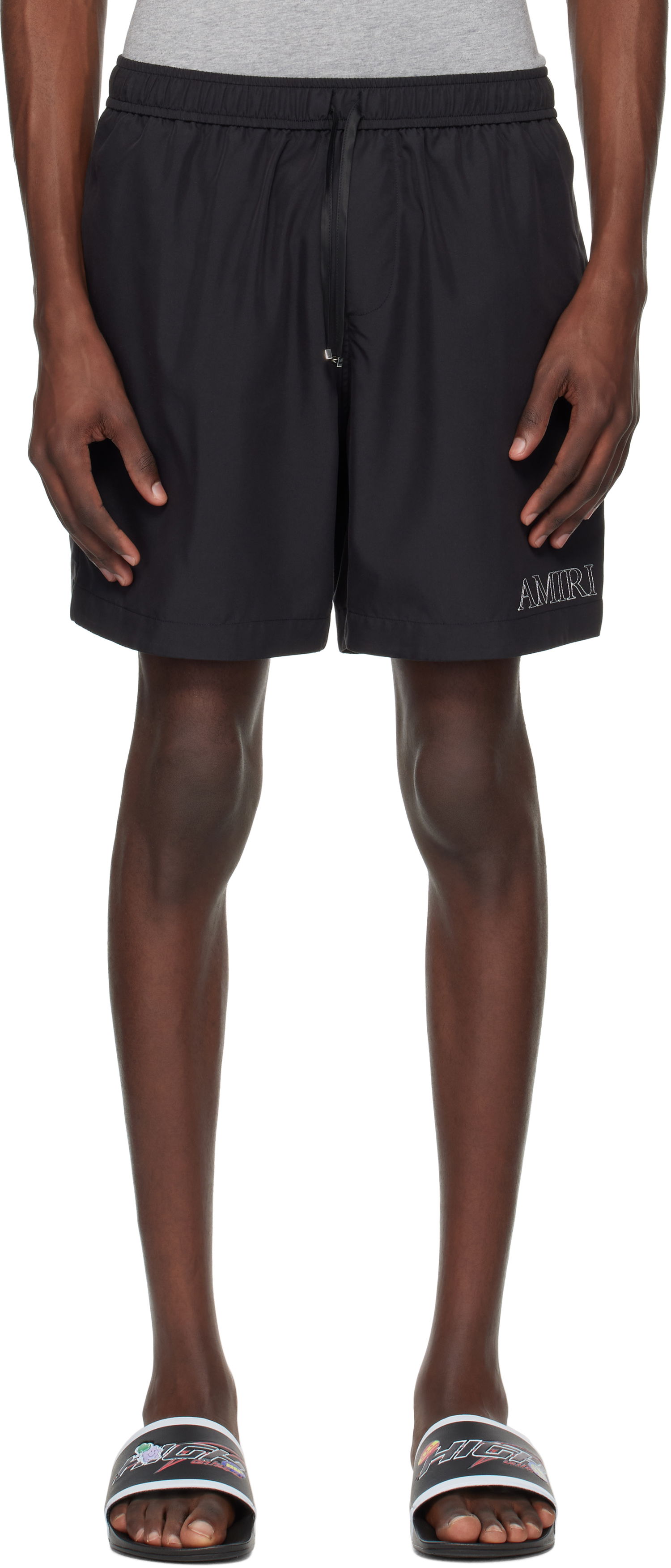 Бански AMIRI AMIRI 'MA' Outline Shorts Черно | AMSHCA1101, 0