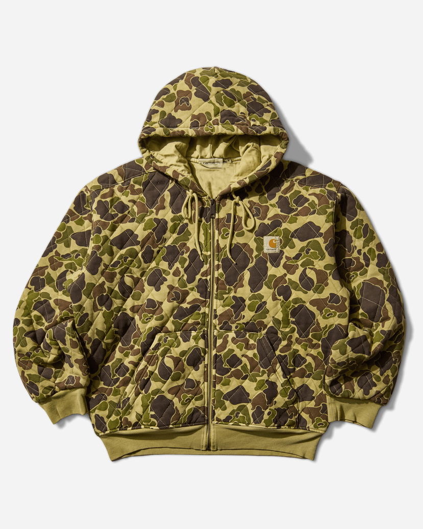 Суитчър Carhartt WIP Hooded Vista Quilted Sweat Jacket Camo Duck Garment Dyed Многоцветен | I035665 2EQGD