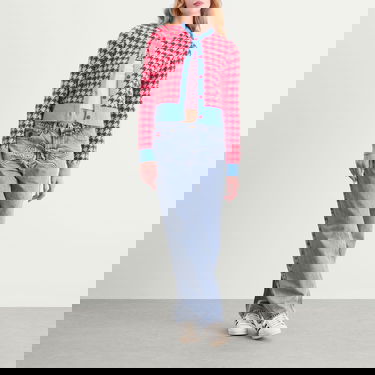 Пуловер BBC IceCream Houndstooth Knit Cardigan Розово | ICWW25307-PNK, 4
