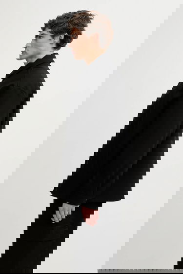 Яке MAISON KITSUNÉ Maison Kitsuné Casual Oversize Wool Blend Jacket Черно | PM00409WM2023, 1