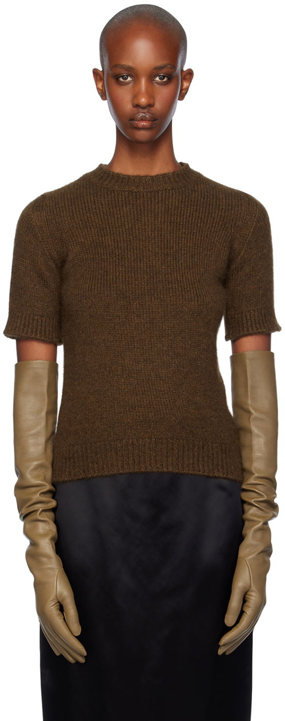 Пуловер The Row The Row Hibiscus Knit Sweater Кафяво | 8284-Y629, 0
