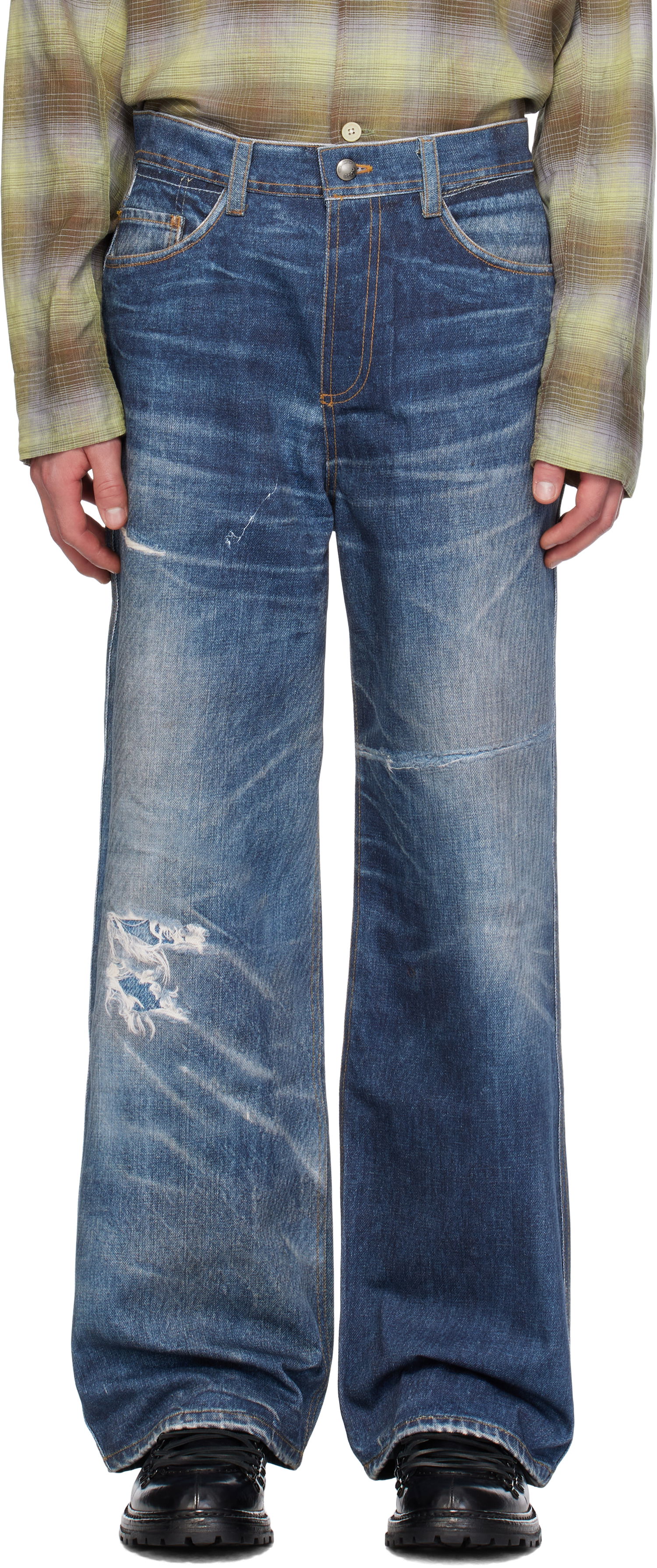 Дънки Andersson Bell Printed Jeans Синьо | apa741u, 0