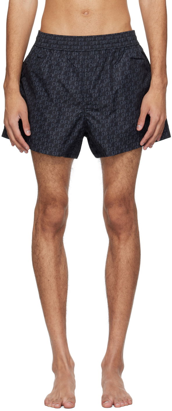 Бански Off-White Swim Shorts Черно | OMFD011C99FAB0021000