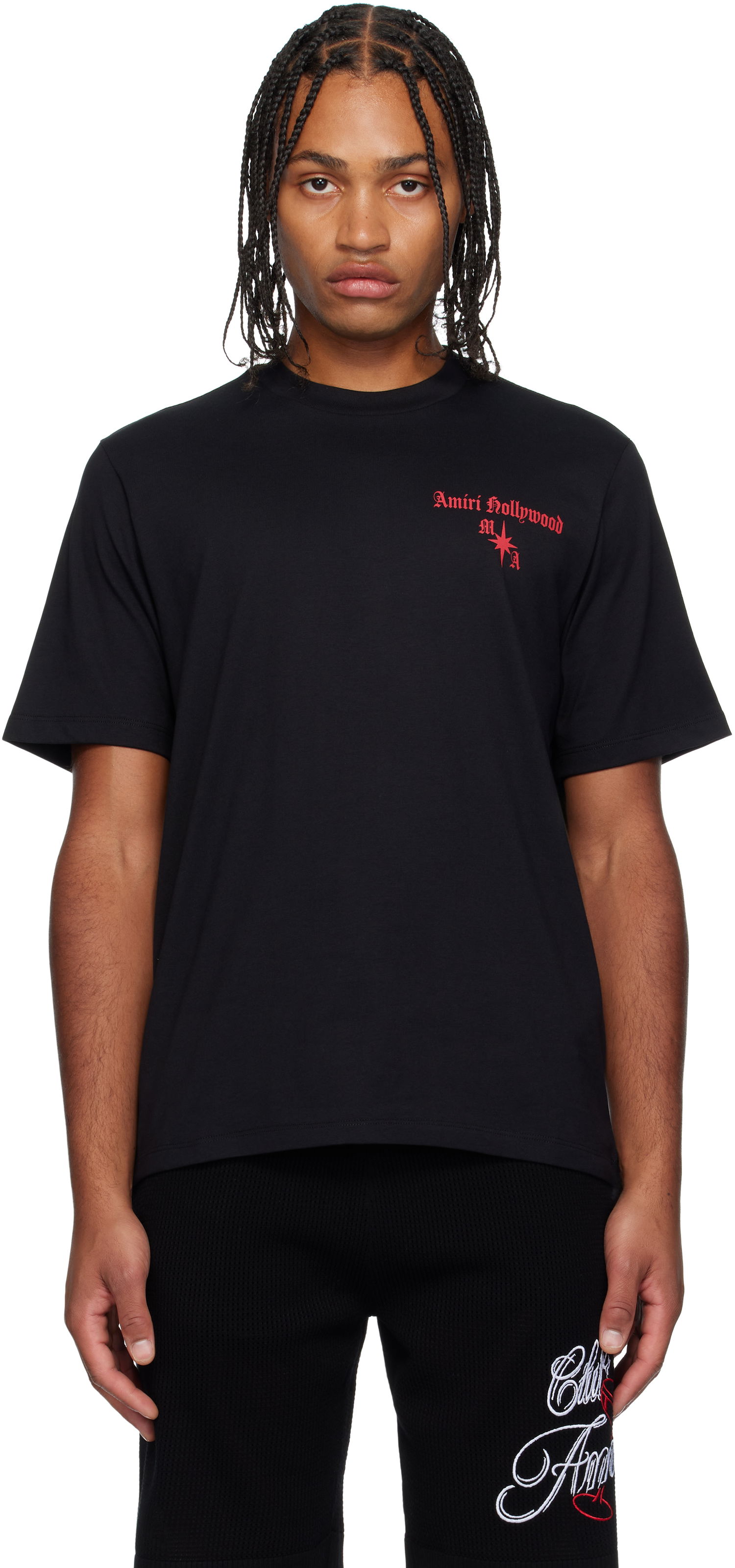 Тениска AMIRI Amiri Hollywood Gothic T-Shirt Черно | AMJYTE1252, 0