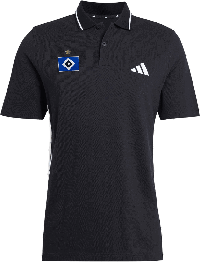 Поло тениска adidas Originals Hamburger SV Polo Черно | 6hsvje6380