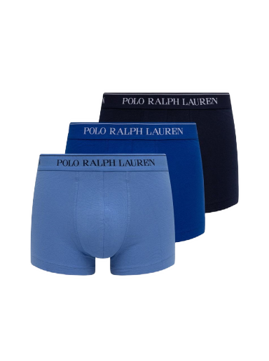 Боксерки Polo by Ralph Lauren Cotton Trunk - 3 Pack Синьо | 714835885009