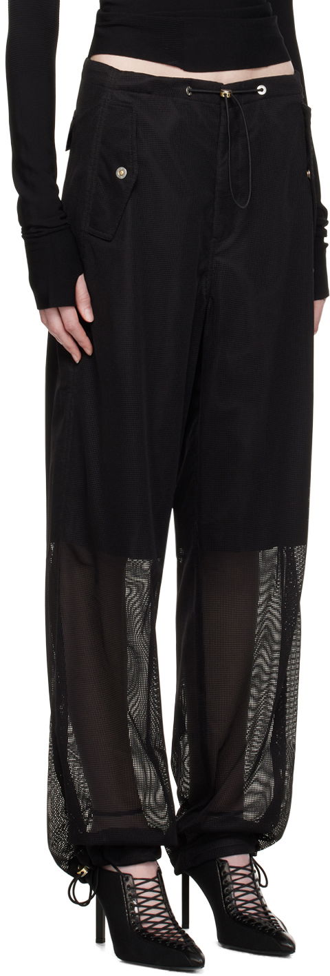 Панталони Dion Lee Grid Mesh Panel Trousers Черно | C2155P23, 1