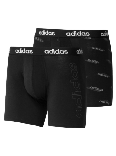 Боксерки adidas Originals Essentials Logo Boxer 2-Pack Черно | h35741