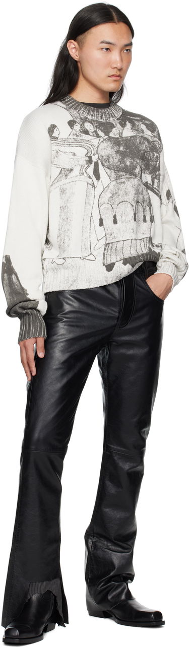 Пуловер Enfants Riches Déprimés Enfants Riches Déprimés 'The Ballroom Dance' Graphic Print Sweater Бяло | 080-242, 3
