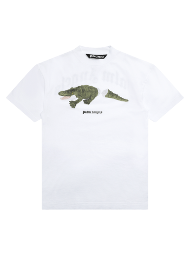 Тениска Palm Angels Croco Tee Бяло | PMAA001R21JER0020155