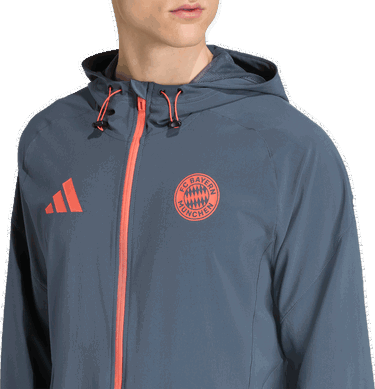 Ветровка adidas Performance FC Bayern Munich Tiro 25 Competition Vis Tech Jacket Сиво | JV5343, 2