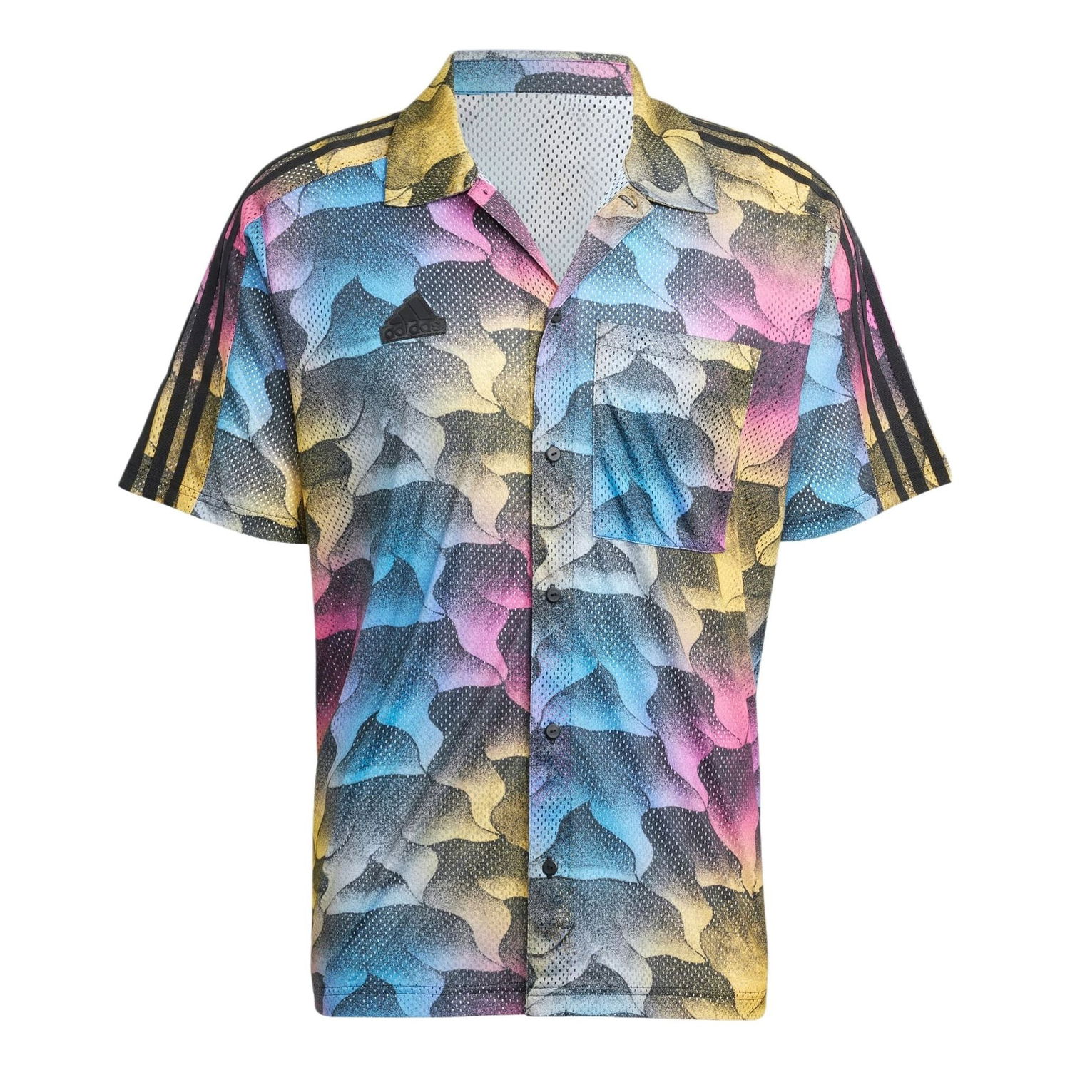 Риза adidas Originals Tiro Allover Print Mesh Resort Shirt Многоцветен | IP3784, 0