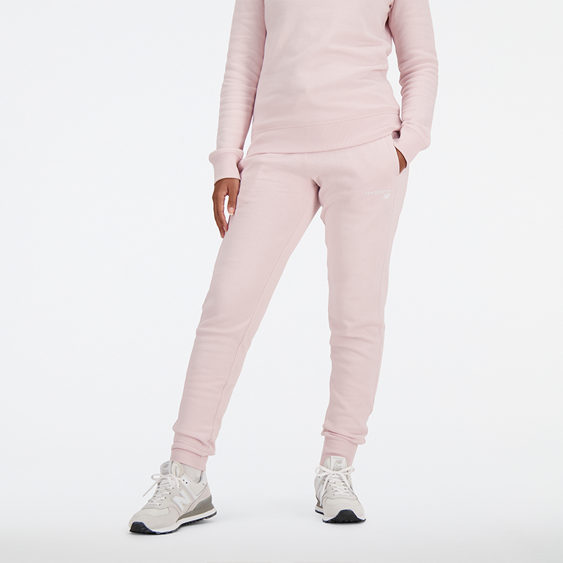 Спортни панталони New Balance NB Sweatpants Розово | Dámske nohavice New Balance WP03805SOI – ružové, 0